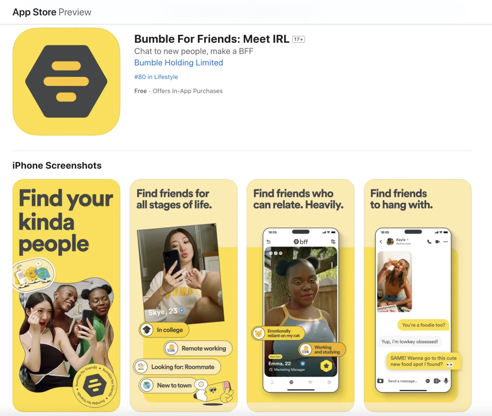 Bumble BFF will be a standalone app | Mashable