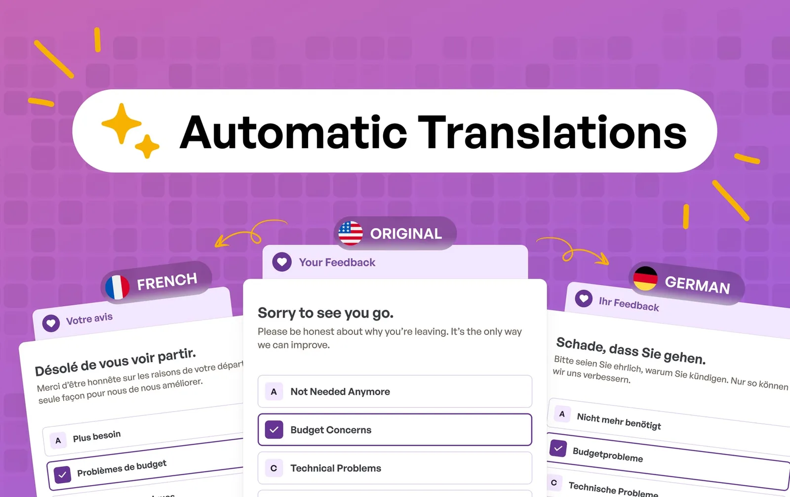 Launch: automatic translations for Cancel Flows and support for 45 new languages