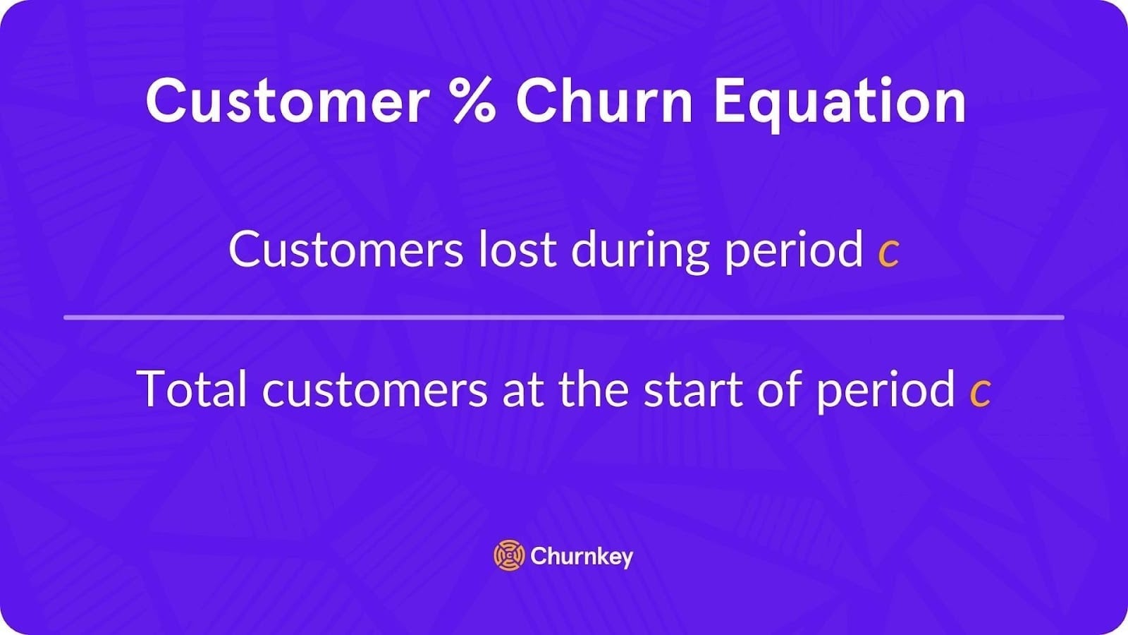 Customer churn calculation
