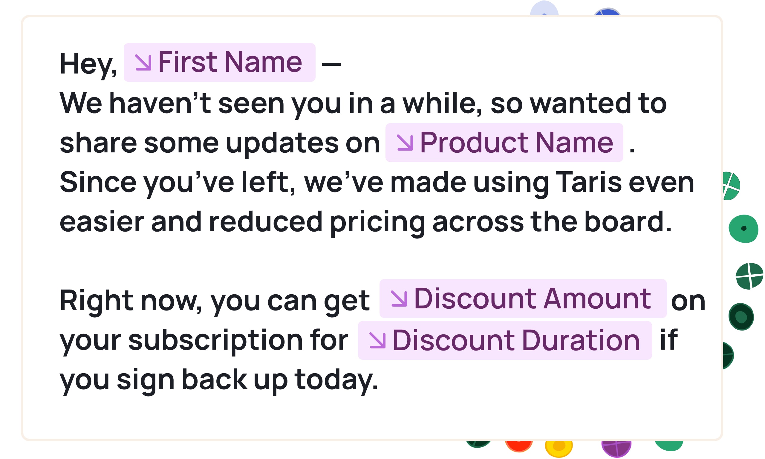 Live Variables for Personalized Campaigns